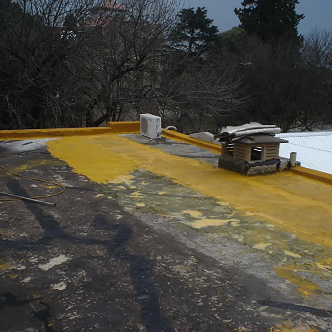IMPERMEABILIZACION DE TERRAZA CON ASFALTO Y MEMBRANA TRANSITABLE