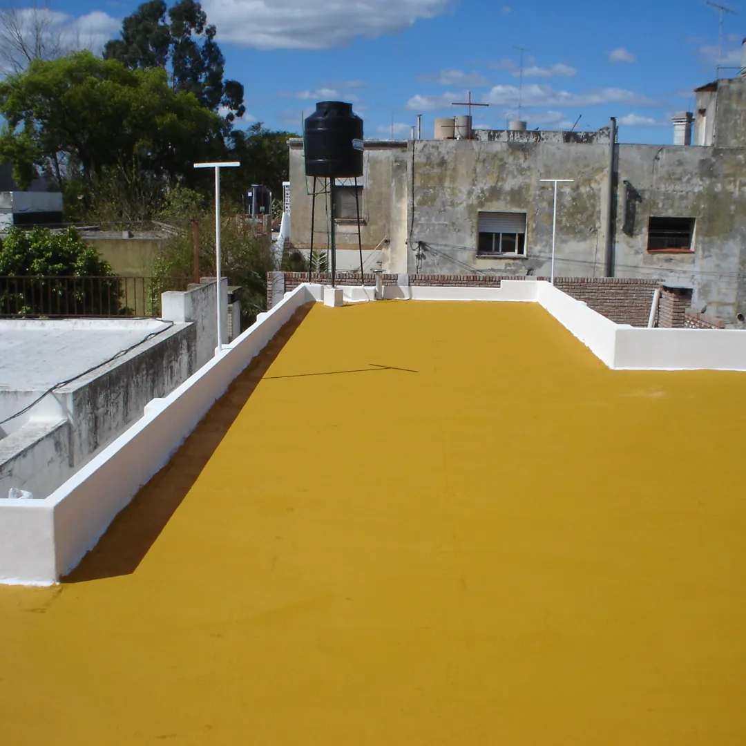 IMPERMEABILIZACION CON MEMBRANA ACRILICA Y MALLA DE VIDRIO